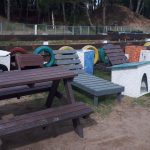 Mesas de madera plástica reciclada y otros productos de REciclando Conciencia