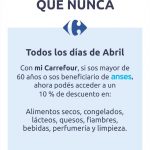 Carrefour – descuento ANSES y mayores 60