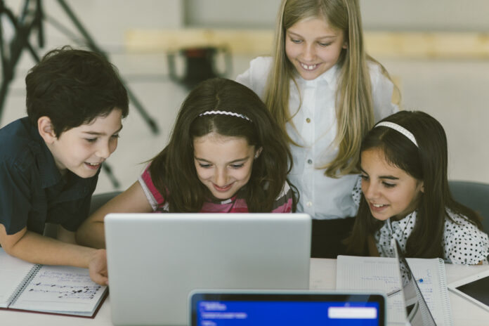 Kids Coding In School.