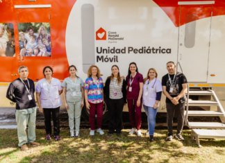 La Unidad Pediátrica Móvil de Casa Ronald McDonald brindó atención médica gratuita a más de 500 niños y adolescentes en Tucumán